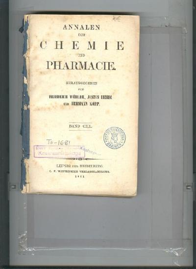 Annalen+der+Chemie+und+Pharmacie++Band+120+in+3+Heften