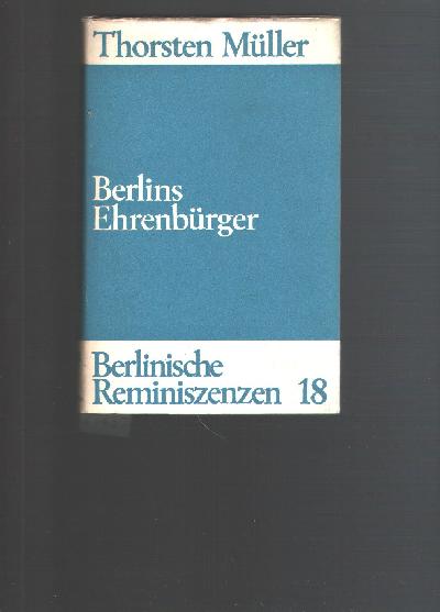 Berlins+Ehrenb%C3%BCrger++Von+Conrad+Ribbeck+bis+Nelly+Sachs+