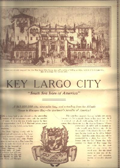 Key+Largo+City++South+Sea+Isles+of+America