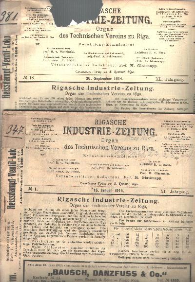 Rigasche+Industrie+-+Zeitung+40.+Jahrgang++Organ+des+technischen+Vereins+zu+Riga