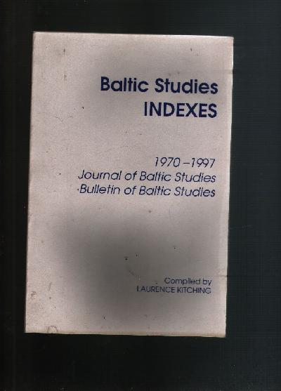 Journal+of+baltic+studies++Index+1970+-+1997