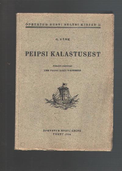 Peipsi+Kalastusest++English+Summary++The+Peipsi+Lake+Fisheries
