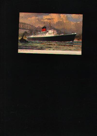 Postcard+Cunard+R.M.S.++Saxonia