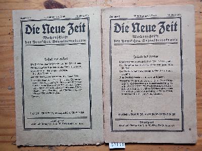 Die+neue+Zeit++Wochenschrift+der+deutschen+Sozialdemokratie+++Heft+Nr.+5+und+26