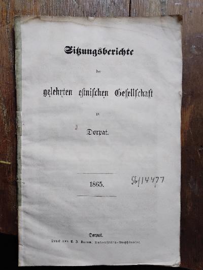 Sitzungsberichte+der+Gelehrten+Estnischen+Gesellschaft+1865