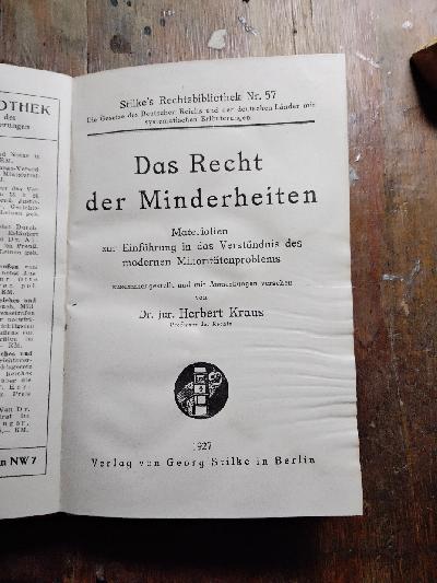 Das+Recht+der+Minderheiten++Materialien+zur+Einf%C3%BChrung+in+das+Verst%C3%A4ndnis+des+modernen+Minorit%C3%A4tenproblems.