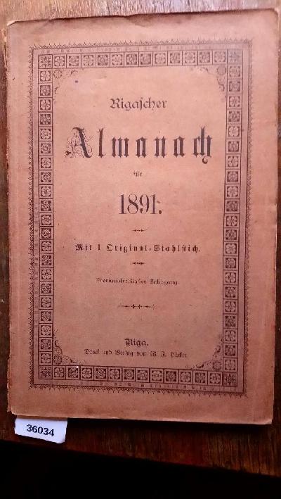 Rigascher+Almanach+f%C3%BCr+1891
