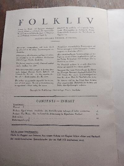 Folkliv+1937+1+++Zeitschrift+f%C3%BCr+nordische+und+europ%C3%A4ische+Volkskunde