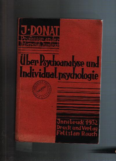 %C3%9Cber+Psychoanalyse+und++Individualpsychologie