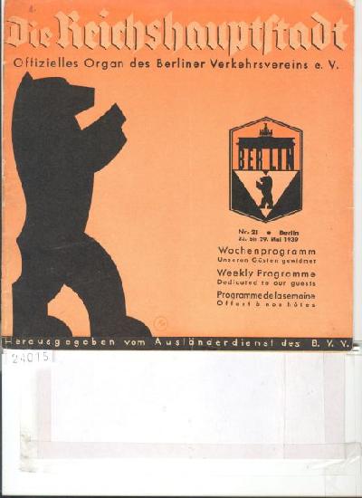 Die+Reichshauptstadt++Wochenprogramm+Nr.+21+23.++-+29.+Mai+1939