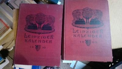 Leipziger+Kalender+illustriertes+Jahrbuch+und+Chronik+1909+u.+1910