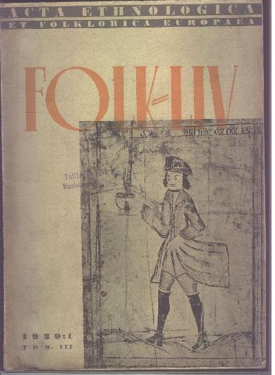 Folk+-+LIV++Acta+Ethnologica+et+Folkloristica+Europaea++Tom.+III++1939