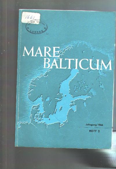 Mare+Balticum+Heft+2++Jahrgang+1966