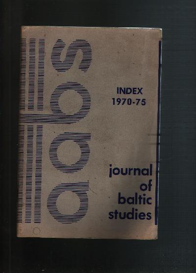 Journal+of+baltic+studies++Index+1970+-+75