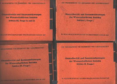 Milchwirtschaftlicher+Weltkongress+Berlin+1937++Generalbericht+und+Zusammenfassungen+Sektion+1+-+4