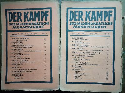 Der+Kampf+sozialdemokratische+Monatsschrift+Heft+1%2C3++Jahrgang+V++1911