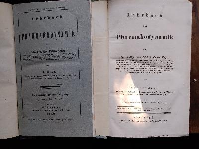 Lehrbuch+der+Pharmakodynamik++I.+Band+und+II.+Band