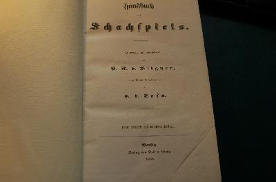 Handbuch des Schachspiels - Front Cover