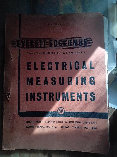 Everett+Edgcumbe++Electrical+Measuring+Instruments
