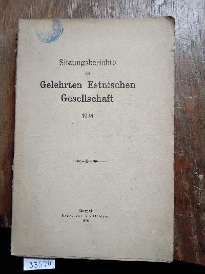 Sitzungsberichte+der+Gelehrten+Estnischen+Gesellschaft+1924
