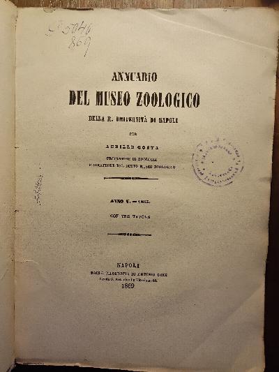 Annuario+del+Museo+Zoologico+della+R%2C+Universita+di+Napoli++Anno+V.+-+1865