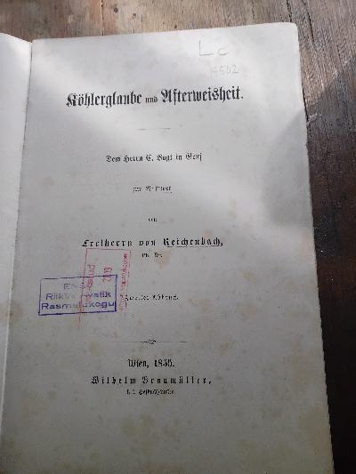 K%C3%B6hlerglaube+und+Afterweisheit+++Dem+Herrn+C.+Vogt+in+Genf+zur+Antwort