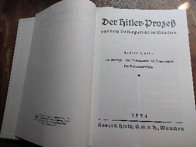 Der+Hitler+-+Prozess+vor+dem+Volksgericht+in+M%C3%BCnchen++Erster+Teil%3A+Die+Anklage+-+Die+Vernehmung+der+Angeklagten+-+Die+Beweisaufnahme++Zweiter+Teil++Die+Ausf%C3%BChrungen+der+Staatsanw%C3%A4lte+und+der+Verteidiger+-+Das+Schlu%C3%9Fwort+des+Angeklagten+-+Das+Urteil.+Anhang%3A+Erkl%C3%A4rungen+und+Entgegnungen