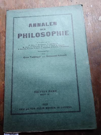 Annalen+der+Philosophie++Dritter+Band+Heft+4++