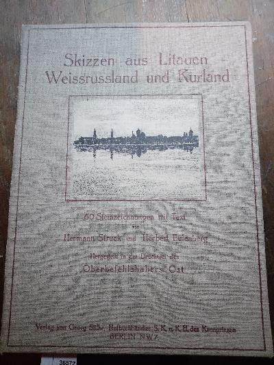 Skizzen+aus+Litauen+Weissrussland+und+Kurland++60+Steinzeichnungen+mit+Text