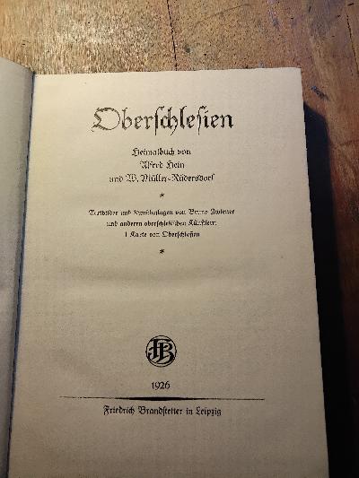 Oberschlesien+Heimatbuch