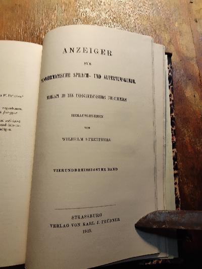 Indogermanische+Forschungen++Zeitschrift+f%C3%BCr+Indogermanistik+und+historische+Sprachwissenschaft++Vierunddreissigster+Band