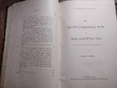 Leitfaden+der+vergleichenden+M%C3%A4rchenforschung++%C3%9Cbersicht+der+M%C3%A4rchenliteratur++Der+tiersprachenkundige+Mann+und+seine+neugierige+Frau++...++FF+Communications++edited+for+the+Folklore+Fellows