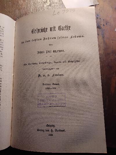 Gespr%C3%A4che+mit+Goethe+in+den+letzten+Jahren+seines+Lebens+von+Johann+Peter+Eckermann+++3+B%C3%A4nde