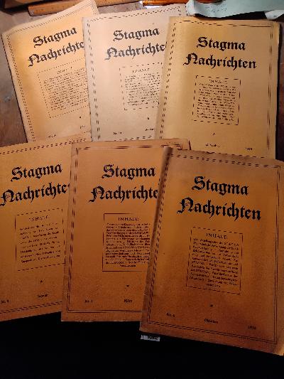 Stagma+Nachrichten++Staatlich+genehmigte+Gesellschaft+zur+Verwertung+musikalischer+Urheberrechte++++Nr.+4%2C+5%2C+8%2C+10%2C+14%2C+16++1934+-+1940