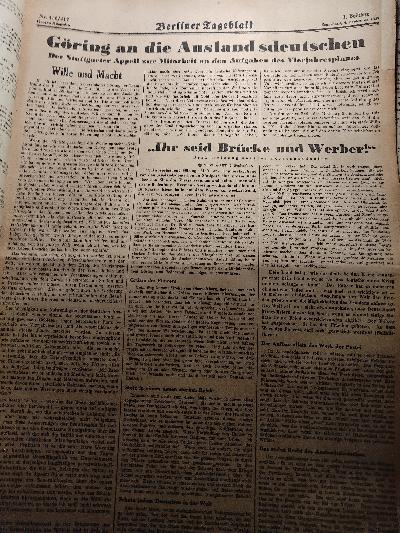 Berliner+Tageblatt+Nr.+412+-+Nr.+421++des+66.+Jahrgangs++2.+September+bis+7.+September+1937