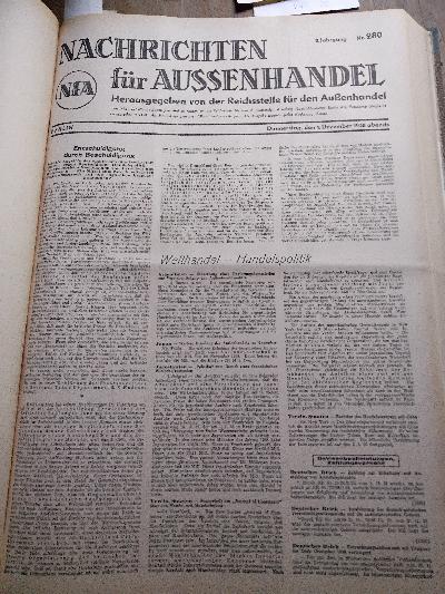 Nachrichten+f%C3%BCr+Aussenhandel+8.+Jahrgang+Nr.+229+-+305