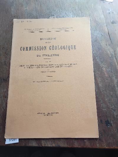 Bulletin+de+la+Commission+Geologique+de+Finlande++Nr.+109++%C3%9Cber+die+Mineralparagenesis+der+Kieserze+in+den+Gebieten+von+Outokumpu+und+Polvij%C3%A4rvi