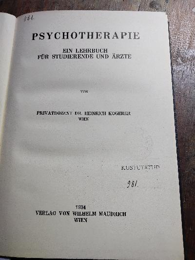 Psychotherapie++Ein+Lehrbuch+f%C3%BCr+Studierende+und+%C3%84rzte
