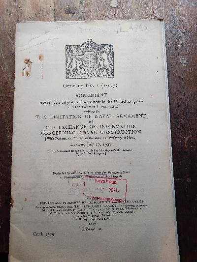 Germany+No.+1+Agreement+between+the+Government+of+United+Kingdom+and+the+Government+of+the+Union+of+Soviet+Socialist+Republics%2C+providing+for+the+limitation+of+Naval+Armament+and+the+Exchange+of+Information+concerning+Naval+Construction