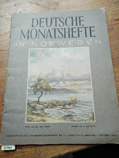 Deutsche+Monatshefte+in+Norwegen++Heft+10++4.+Jahrgang