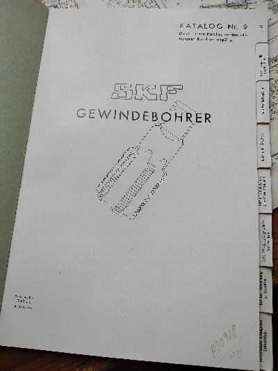 SKF+Gewindebohrer++Katalog+Nr.+9