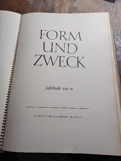 Form+und+Zweck++Jahrbuch+1957%2F58