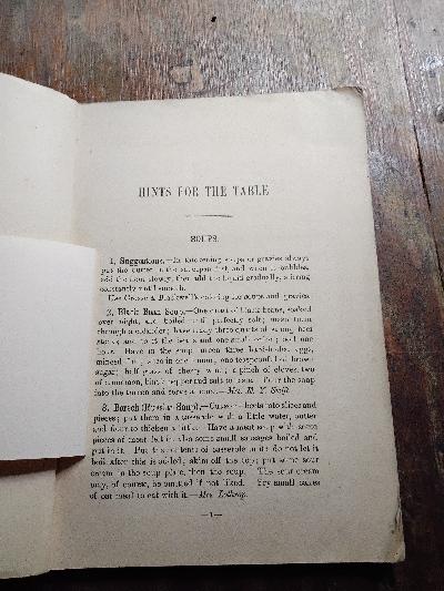 Hints+for+the+Table++A+Collection+of+Recipes+from+many+Sources