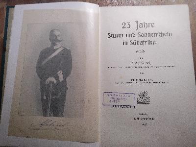 23 Jahre Sturm und Sonnenschein in Südafrika - Front Cover