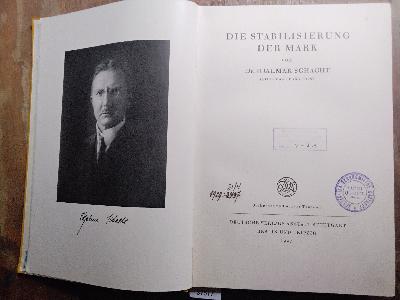 Die Stabilisierung der Mark - Front Cover