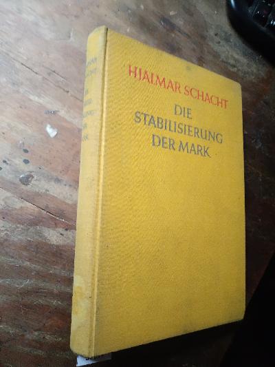 Die Stabilisierung der Mark - Front Cover
