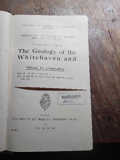 The Geology of Whitehaven and Workington District - Front Cover