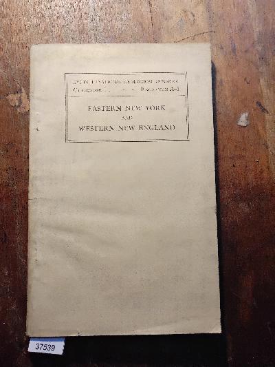 Guidebook  Eastern New York and Western New England - Front Cover