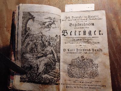 Begebenheiten ausnehmender Betrüger  In zwey Theilen - Front Cover