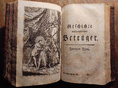 Begebenheiten ausnehmender Betrüger  In zwey Theilen - Front Cover